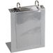 A clear plastic binder with a silver top ring.