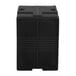 A black rectangular Cambro Ultra Pan Carrier with a black cover.