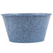 A blue HS Inc. polyethylene ramekin.