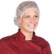 Royal Paper RP110NW 21 inch White Disposable Bouffant Cap - 100/Pack