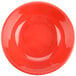 A red Thunder Group melamine salad bowl on a white background.