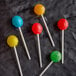 A group of lollipops on Paper Lollipop Sticks.