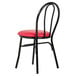 a black and red chair