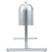 A silver Nemco countertop heat lamp on a stand.