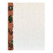 A sheet of menu paper with a southwest desert-themed design featuring colorful illustrations of a sun, cactus, lizard, and chili peppers along the left edge.