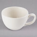 A Libbey ivory porcelain coffee cup with a handle.