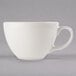 A Libbey ivory porcelain coffee cup with a handle.