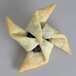 a pastry with jam in the shape of a star