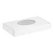 A white rectangular 1-piece candy box with a window.