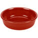 a red bowl on a white background