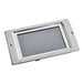 A rectangular silver object with a grey screen.