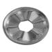A silver round Hamilton Beach 990090400 upper button with a hole in the middle.
