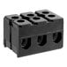 A black Alto-Shaam electrical terminal block with six holes.