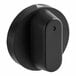 A close-up of a black round American Range timer knob.