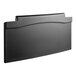 A black plastic rectangular door with a metal handle.