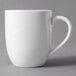 Tuxton BPM-160A DuraTux 16 oz. Bright White Milano China Mug - 24/Case