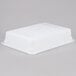 A white Rubbermaid polyethylene food storage box.