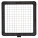 A black square grid with white grid lines.