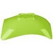 A green Keywest melamine bowl with a flared edge on a white background.