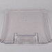 A clear plastic tray with a handle for a Cambro ingredient bin.