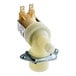 A close-up of a Manitowoc Ice water inlet valve with a white plastic cover.