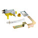 A yellow and silver metal Manitowoc Ice water valve kit with Bitron parts.