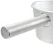 A silver metal Vollrath aluminum dipper with a handle.