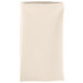 A folded ivory cloth napkin on a white background.