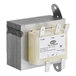 A white rectangular metal box with a white label reading "Hatco Transformer 208/240"