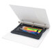Advantus 63067 10 inch x 7 3/8 inch Black Binder Pencil Pouch with Clear Vinyl Front - 3/Pack