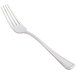 A close-up of a Bon Chef stainless steel fork with a silver handle.