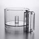 A clear plastic container with a clear cylinder inside.