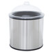 A Carlisle stainless steel Coldmaster ice cream crock with lid on a counter.