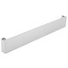A white metal rectangular kick plate.