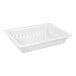 A white Carlisle plastic container with holes.