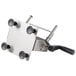 A stainless steel Bron Coucke vegetable lasagna slicer with black handles and four holes.