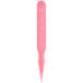 A pink plastic Royal Paper steak marker with the word "rare" in black.