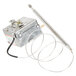 An Avantco thermostat with wires in a small metal box.