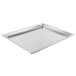 A Vollrath stainless steel double wide steam table pan.