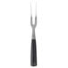 A Mercer Culinary Z&#252;M Forged Carving Fork with a black handle.