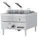 A Garland commercial electric deep fryer with two baskets on top.