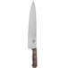 A Victorinox 12" chef knife with a rosewood handle.