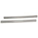 A pair of metal rods for Metro shelving with a white background.