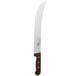A Victorinox cimeter knife with a rosewood handle.