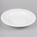 A white Reserve by Libbey International bone china pasta bowl.
