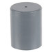 A grey cylindrical object with a cap on one end.