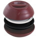 A stack of black Cambro Camchiller pellets with red and black lids.
