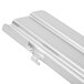 A silver metal Cambro Ultra&#174;Pan rail pair.