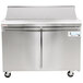 Avantco SS-PT-48-HC 48 inch 2 Door Stainless Steel Refrigerated Sandwich Prep Table