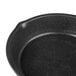 a close-up of a black pan